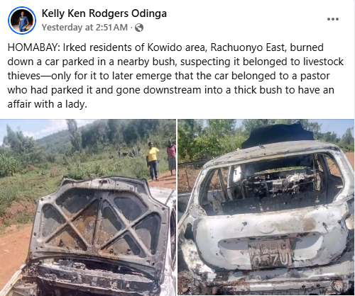 Pastor Mistaken for Livestock thief